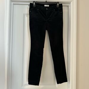 LOFT Black Corduroy Slim Pants